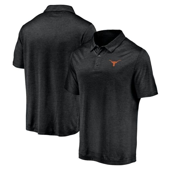 Fanatics men’s Black Texas Longhorns Primary Logo Striated Polo size XL NWT - Picture 1 of 5